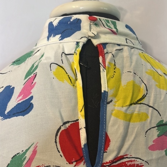 RIXO for Target Floral Mock Neck Cascade Ruffle Dress - Picture 10 of 13